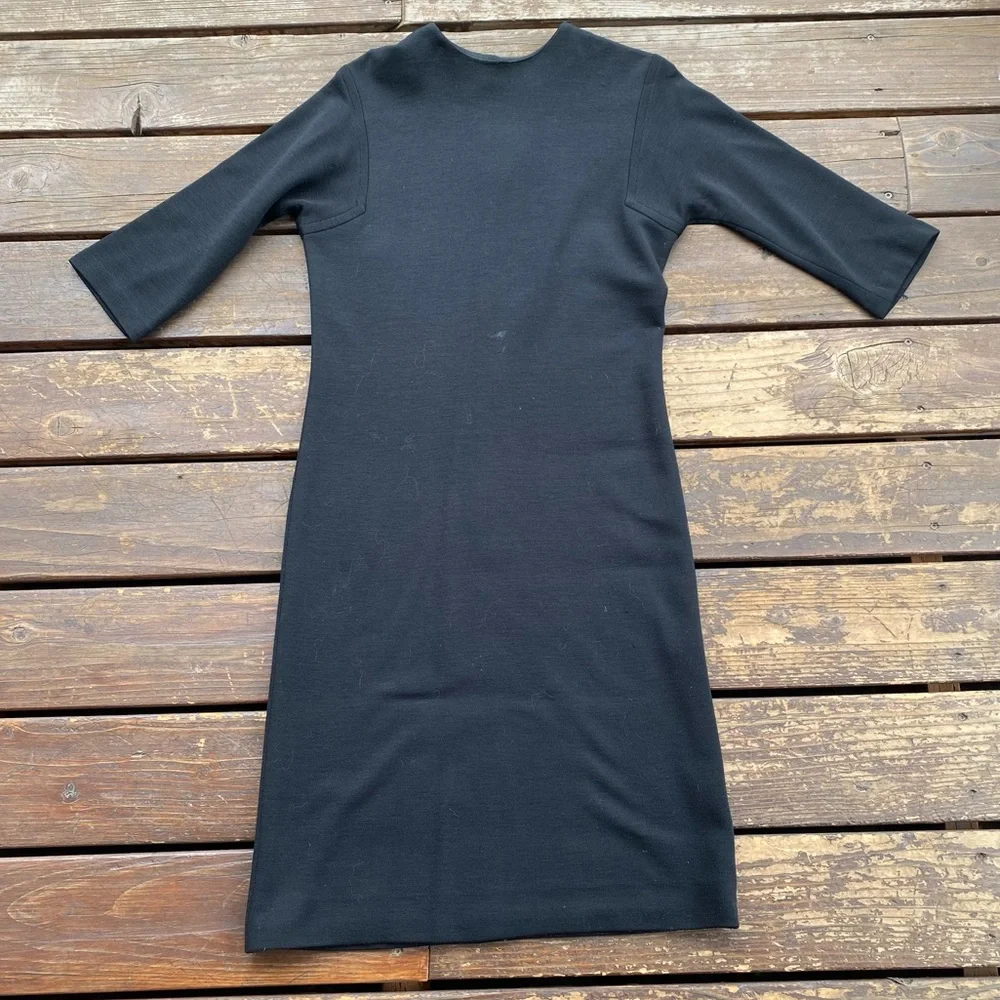 Vintage Renoir originals black 3/4 long sleeve dress
